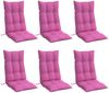 vidaXL Hochlehner-Auflagen 6 Stk. Rosa Oxford-Gewebe 377664 Bild 3