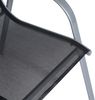 greemotion Stapelsessel Dublin; Stahlgestell; ca. 55 x 95 x 76 cm; Silber Bild 5