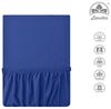 leevitex® Spannbettlaken Premium Spannbettlaken Elasthan, Gummizug: rundum, blickdicht, Anti-Pilling, 97% Baumwolle, 3% Elasthan, 40 cm Steg Bild 4