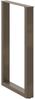 vidaXL Bartischbeine U-Form 2 Stk. Naturstahl 60x(90-91) cm Stahl 4013227 Bild 4