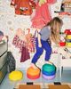 Stapelstein 6er Set mit Board Rainbow Pastell (light red/light orange/light yellow/mint/light blue/ light violet) inkl. Board Super Coneffti Bild 4