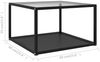 Beistelltisch, Hartglas Transparent/ Schwarz, 60 x 60 x 35 cm Bild 5