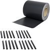 PVC Zaunfolie Sichtschutz Doppelstabmatten Anthrazit Rolle blickdicht Zaun 35M Bild 4