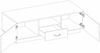 Lowboard TV-Board Stilo 150 cm Esszimmer Landhaus Grau Eiche Artisan Sideboard Bild 5