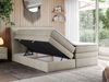 Boxspringbett, Stauraumbett, Bett mit Multipocket-Matratze und Topper - GOLD-10-KING - 160x200cm - Beige Velours - H4 Bild 2