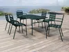 Vente-unique - MIRMANDE Garden dining set Metall Grün - B 80 cm x H 74,5 cm x L 160 cm Bild 2