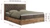 Boxspringbett, Schlafzimmerbett, Bettkasten - AMORE - 180 x 200 cm - Braun Velvet - H4 Bild 5