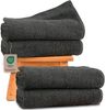 Hausfelder Duschtücher Badetücher Duschtuch 4er Set (Anthrazit, 4 Duschhandtücher 70x140 cm), (Set, 4-St), 100% Baumwolle, weich, saugfähig, Uni-Farben Bild 4