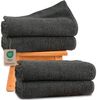 Hausfelder Duschtücher Badetücher Duschtuch 4er Set (Anthrazit, 4 Duschhandtücher 70x140 cm), (Set, 4-St), 100% Baumwolle, weich, saugfähig, Uni-Farben Bild 5