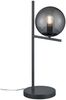 Design Tischleuchte PURE Anthrazit Lampenschirm Glaskugel Rauchfarbig, Höhe 52cm Bild 2