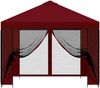 vidaXL Garten Pavillon mit Seitenwänden 3 x 3 m Bordeauxrot 900371 Bild 5