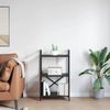 vidaXL Bücherregal Schwarz Eichen-Optik 56 x 34 x 96 cm Holzwerkstoff 883874 Bild 4