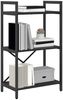vidaXL Bücherregal Schwarz Eichen-Optik 56 x 34 x 96 cm Holzwerkstoff 883874 Bild 3