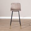 Bronx71 Barhocker Samt Mikky 65 - 78 cm taupe - 2er Set Bild 3