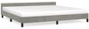 vidaXL Bettgestell ohne Matratze Hellgrau 200x200 cm Samt 347591 Bild 2