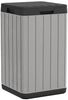 vidaXL Outdoor-Mülltonne Grau 38x38x65 cm PP 364225 Bild 2