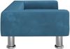 vidaXL Kindersofa Blau 70x45x26,5 cm Samt 3196329 Bild 4