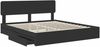 vidaXL Aufbewahrungsbett Schwarz 200 x 200 cm Holzwerkstoff 3412242 Bild 5