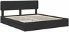 vidaXL Aufbewahrungsbett Schwarz 200 x 200 cm Holzwerkstoff 3412242 Bild 4