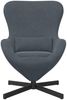 vidaXL Eiersessel Dunkelgrau 63 x 73 x 90 cm Samt 42002757 Bild 4