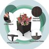 Gartenbogen Spalier mit 2 Pflanzkästen Outdoor Pergola Rankbogen Metall Deko Bogen Bild 5