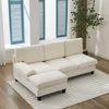 3-Sitzer Ecksofa 194 x 118 x 81 cm aus Stoff, L-Form, kombinierbar, mit Schlaffunktion Bild 4