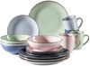 Mäser 931870 Kombiservice Metallic RIM für 4 Personen, Steinzeug, mehrfarbig (1 Set, 16-teilig) Bild 5