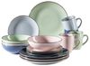 Mäser 931870 Kombiservice Metallic RIM für 4 Personen, Steinzeug, mehrfarbig (1 Set, 16-teilig) Bild 4