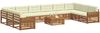 vidaXL Sofagarnituren 11 pcs Natur und Creme Massivholz Akazie 3374255 Bild 3