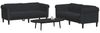 vidaXL 2-tlg. Sofagarnitur Schwarz Samt 3209224 Bild 3