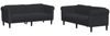 vidaXL 2-tlg. Sofagarnitur Schwarz Samt 3209224 Bild 2