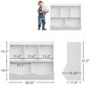 GarveeMore Kinderregal Spielzeugregal Kinderregal mit 5 Fächern Bücherregal Kinder Bild 3