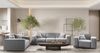 Sofa Designersofa CESINA 2-Sitzer in Stoff Perfect Harmony Grau Bild 2