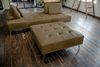 KAWOLA Sofa WIOLO Schlafsofa Daybed mit Hocker Leder camel 83 x 110 x 240 cm Bild 4