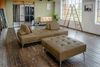 KAWOLA Sofa WIOLO Schlafsofa Daybed mit Hocker Leder camel 83 x 110 x 240 cm Bild 2