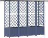 vidaXL Hochbeet mit Rankgitter und Dach Grau 202 x 40 x 136 cm PP 42032574 Bild 5