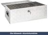 Aluminiumbox mit Deckel - Abschließbar | Alubox Deichselbox Alu Anhängerbox Werkzeugkiste Metall Transportbox Metallkiste, 80x39x30cm Silber Bild 2