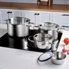 Karaca Topf-Set Karaca Burgaz 8-teiliges Induktionsfähiges Edelstahl Kochgeschirr Set Bild 3