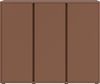 XORA 'LIV' Hochschrank, Holznachbildung terracotta, 145 x 120 x 34 cm Bild 3