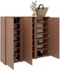 XORA 'LIV' Hochschrank, Holznachbildung terracotta, 145 x 120 x 34 cm Bild 2