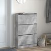 vidaXL Schuhschrank Betongrau 80x21x125,5 cm Holzwerkstoff 839927 Bild 3
