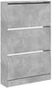 vidaXL Schuhschrank Betongrau 80x21x125,5 cm Holzwerkstoff 839927 Bild 4