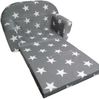 Kindersofa klappbar hellgrau Kindercouch Kinderzimmermöbel Spielsofa Sofa Couch Bild 2