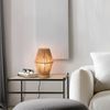 lux. pro 'Arundel' Tischleuchte, 1xE27 Holzoptik/Natur, 25 x 16 x 16 cm Bild 1
