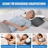AKKEE Nackenstützkissen Kopfkissen, Orthopädisches Kissen Memory Foam KopfKissen, Füllung: Memory Foam, Die Rillen im Kissenkern passen sich den Konturen von Kopf und Nacken an und stützen so effektiv Kopf und Nacken. Dadurch wird der Druck auf die Hal... Bild 2