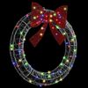 vidaXL Kranz mit 80 LEDs Mehrfarbig 92 x 92 x 9,5 cm Acryl 42019128 Bild 4