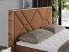 Boxspringbett mit Kopfteil und Topper, Polsterbett - GUNAR - 160 x 200 cm - Orange Stoff - H3 - Topper Visco Bild 3