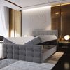 Masseno Boxbett AMON 160x200 cm mit Bonell Matratze und Topper, Doppelbett, Polsterbett mit Kopfteil, Boxspringbett Bild 3