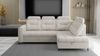 Ecksofa Schlafsofa Sofa WENDIE Stoff Hold Me Hellbeige Ottomane Rechts Bild 2