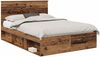 vidaXL Bettrahmen Altholz 135 x 190 cm Massives Kiefernholz 3411026 Bild 2